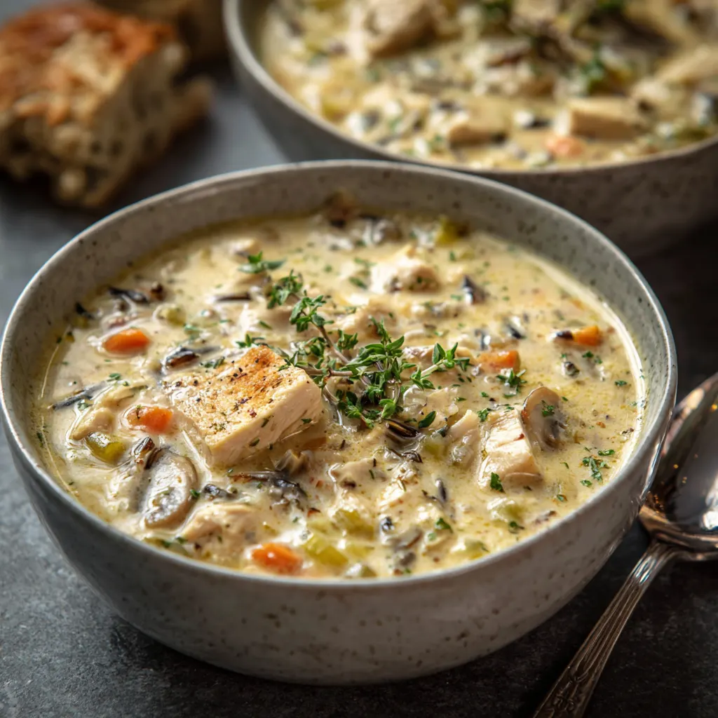 Creamy Chicken & Wild Rice Chowder – Hearty & Comforting