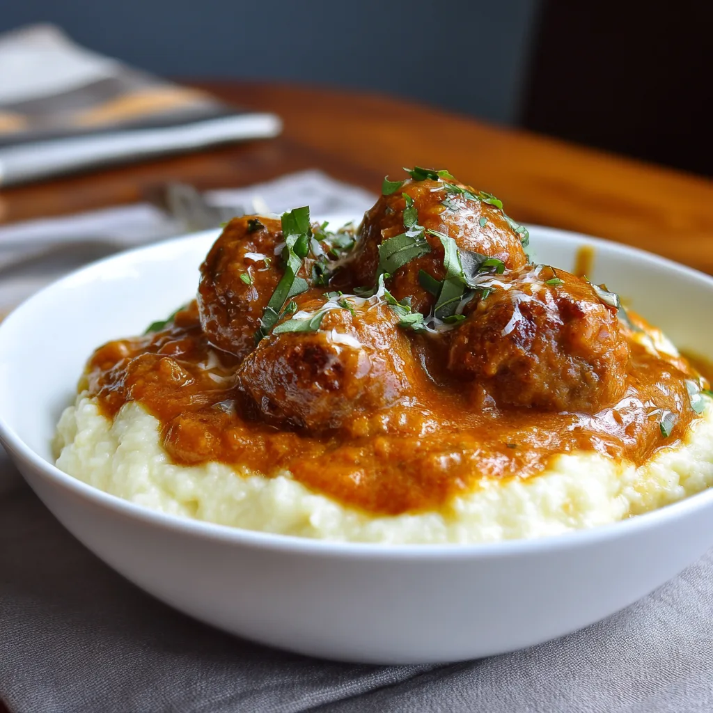 Creamy Tomato Basil Meatballs