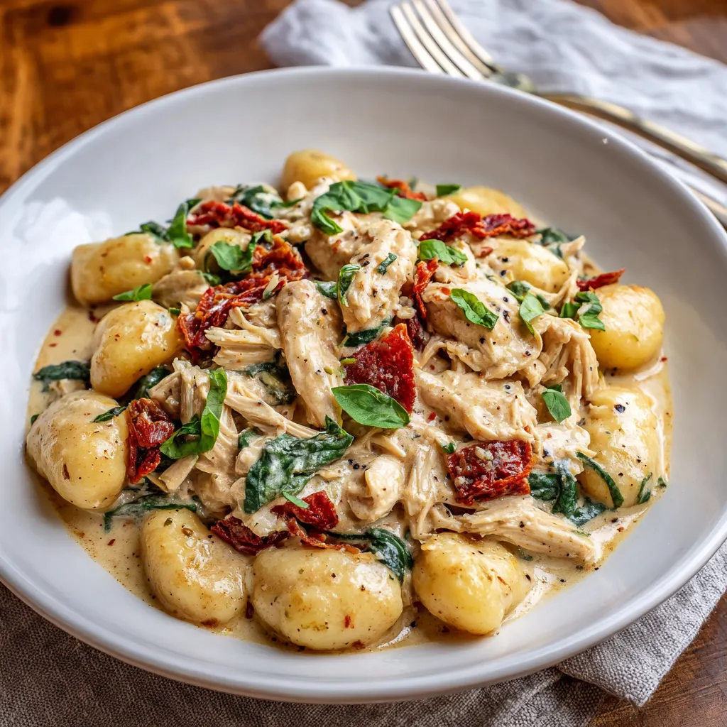 Creamy Tuscan Chicken Gnocchi