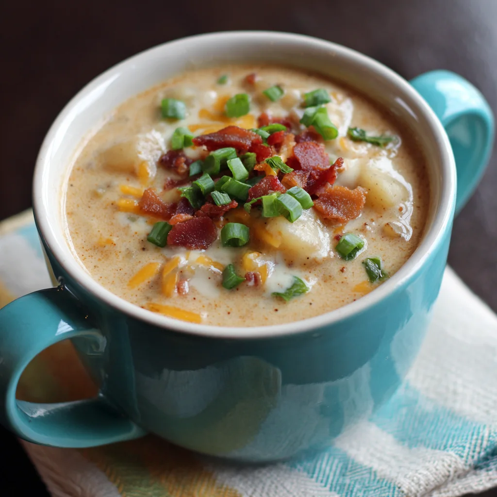 Crockpot Bacon Ranch Potato Chowder – Creamy, Hearty & Comforting!