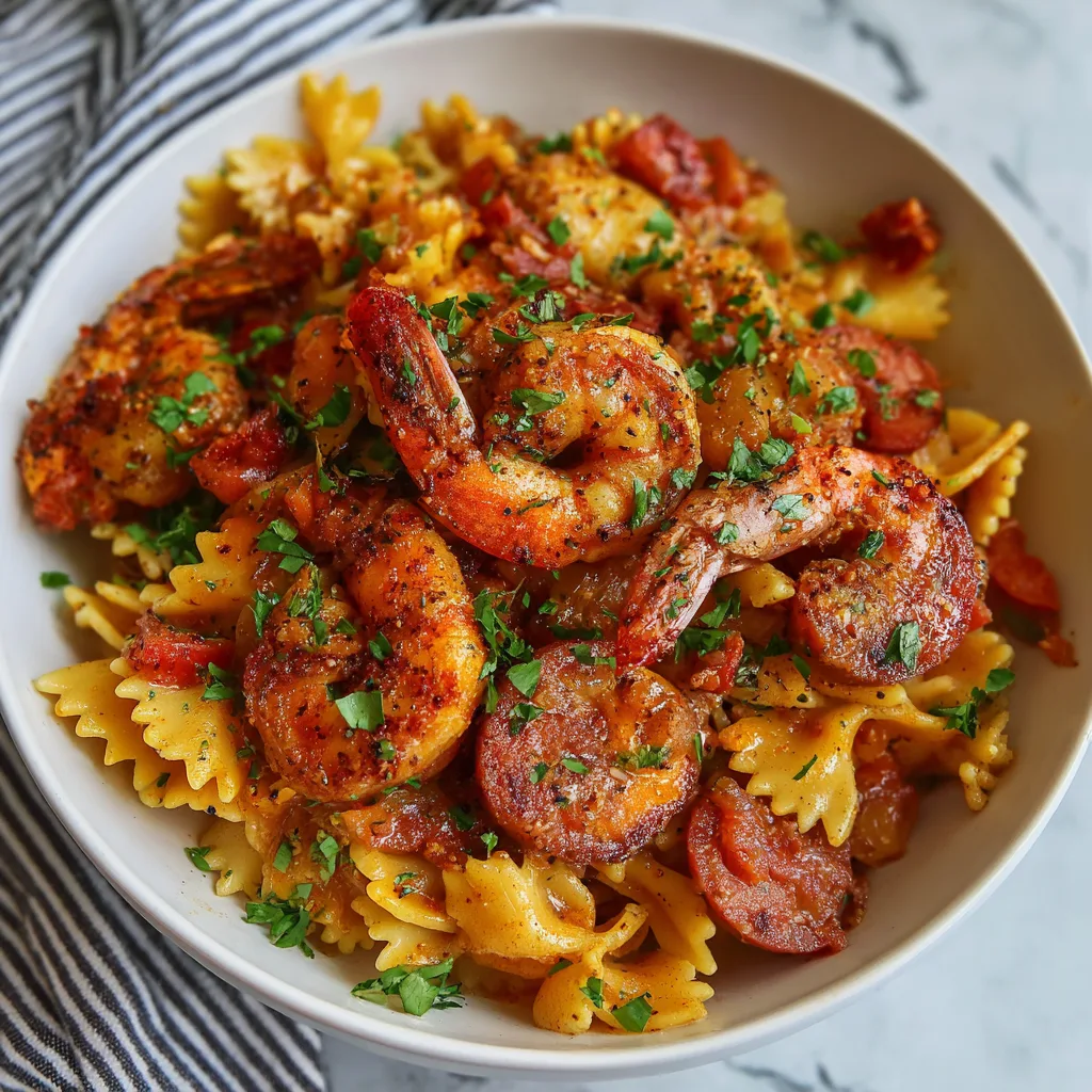 Crockpot Cajun Shrimp Jambalaya Pasta – Spicy, Hearty & So Easy!