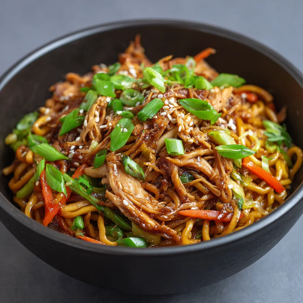Crockpot Honey Soy Chicken Noodles – Sweet, Saucy & Effortless!