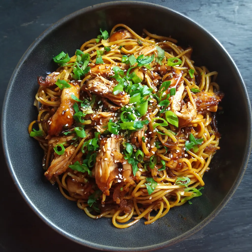 Crockpot Honey Soy Chicken Noodles – Sweet, Saucy & Effortless!