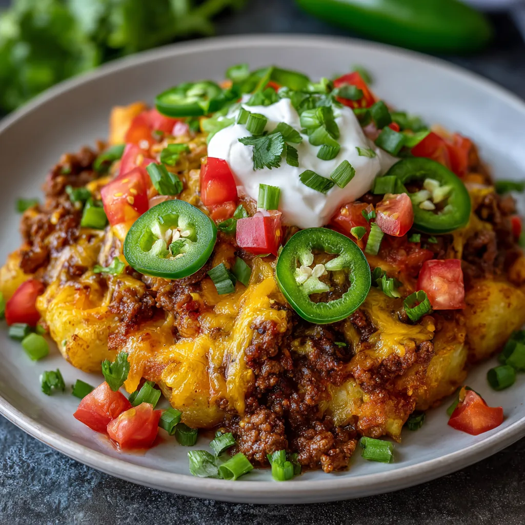 Crockpot Loaded Taco Potato Casserole – Cheesy, Bold & Crowd-Pleasing!