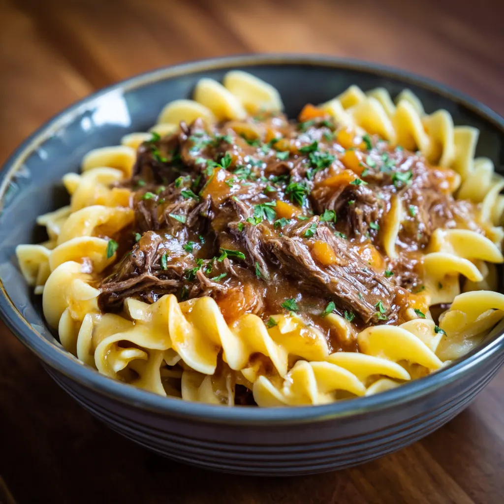 Creamy Ranch Beef Noodles