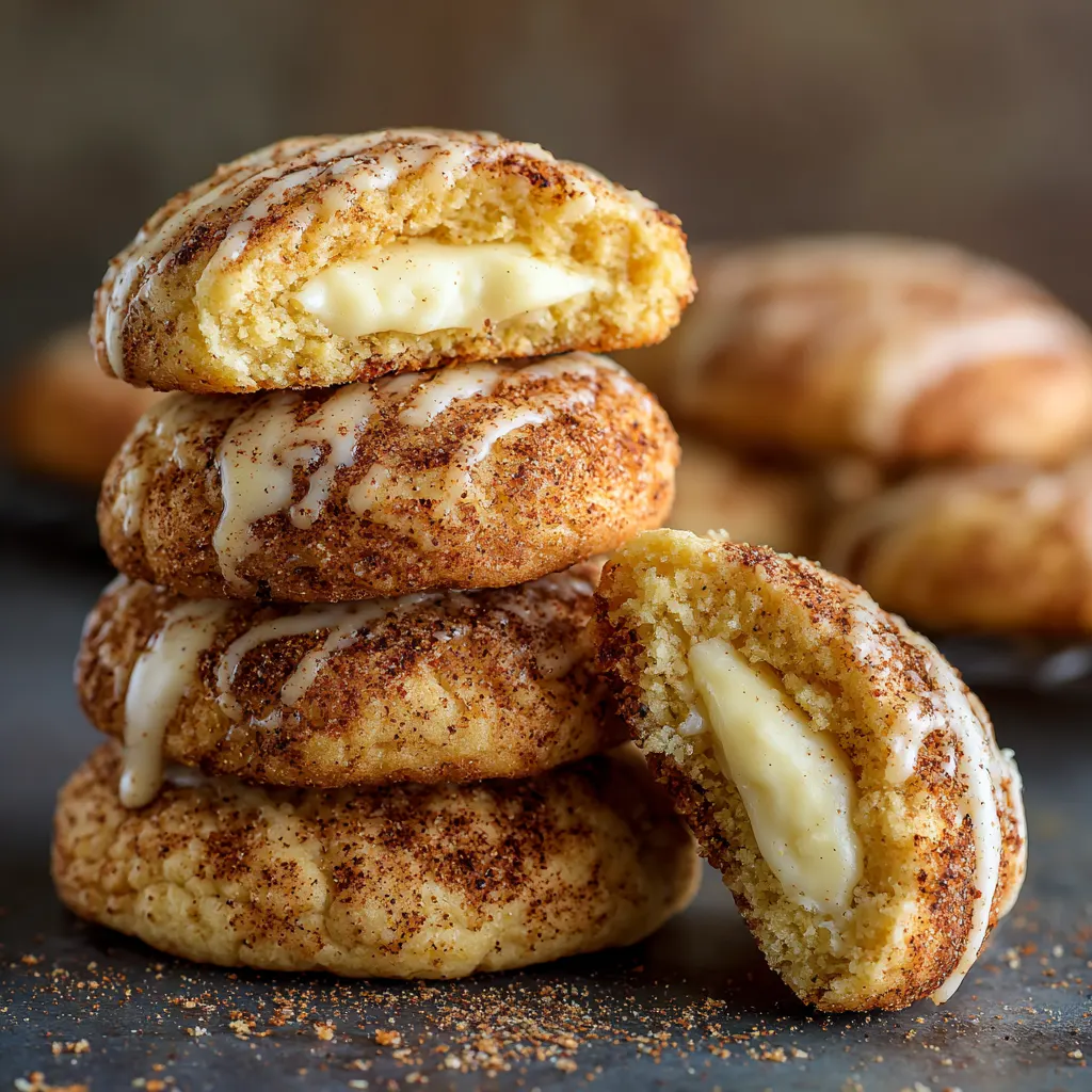 Eggnog Cheesecake Stuffed Cookies
