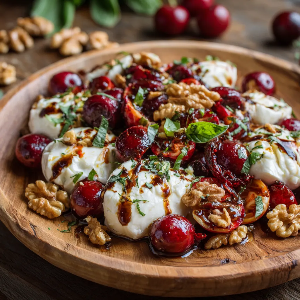 Festive Cranberry Walnut Caprese Salad