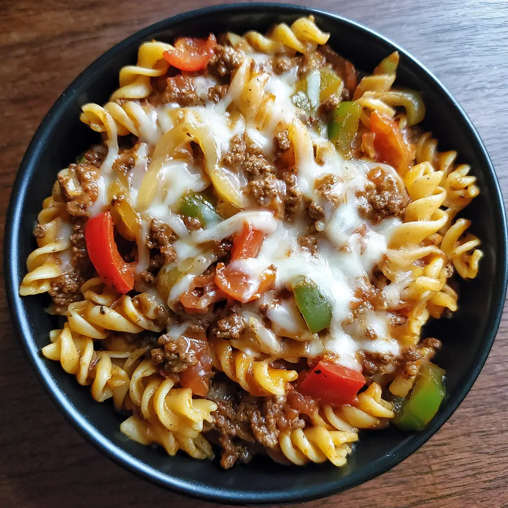 Ground Beef Fajita Pasta Skillet – Easy & Flavor-Packed