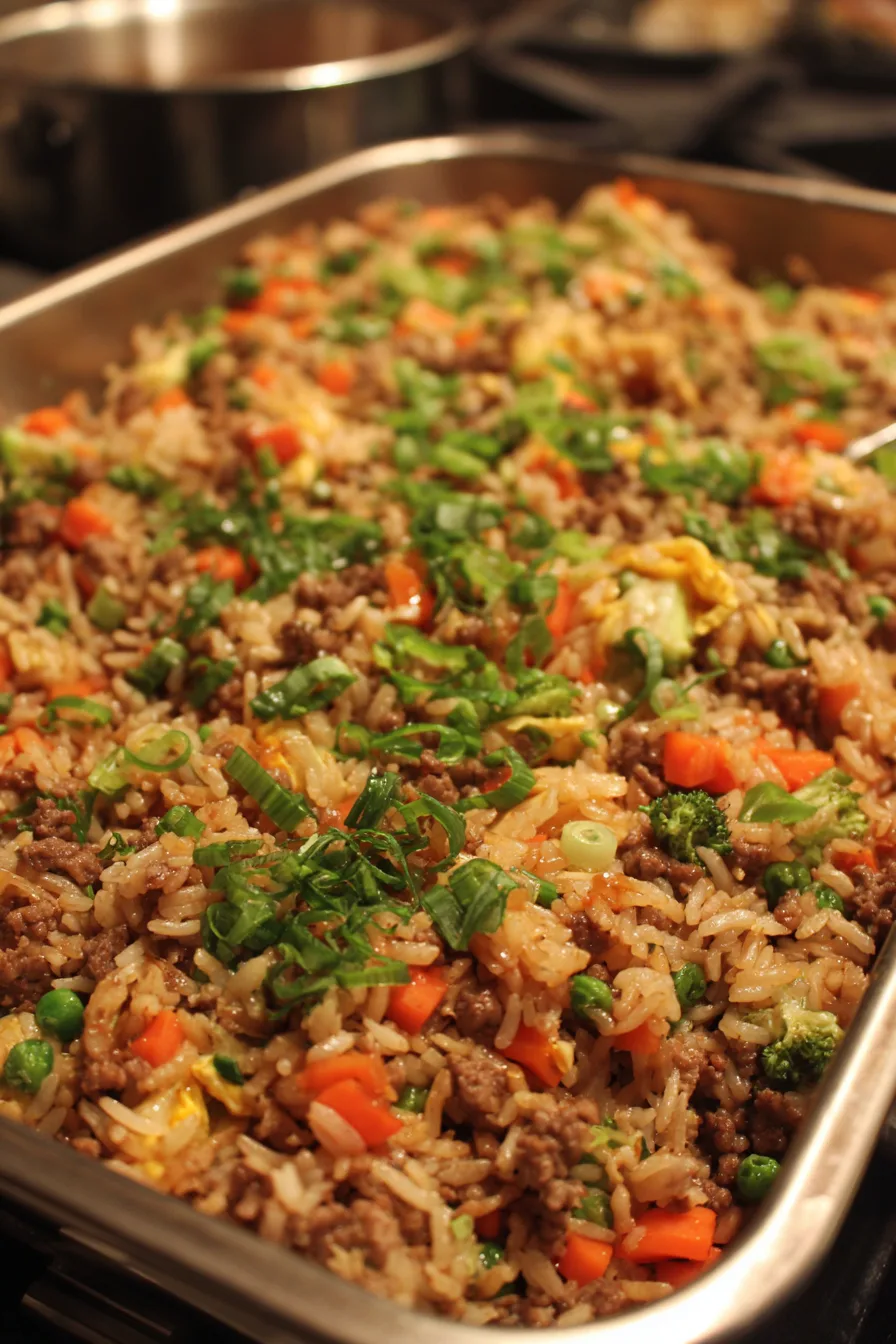 Ground Beef Teriyaki Rice Casserole