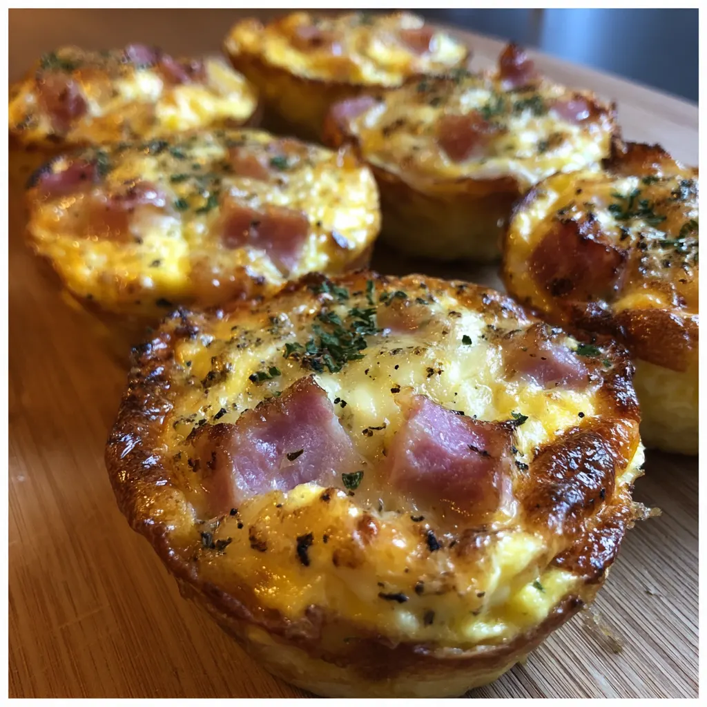 Ham & Cheese Baked Cups – Easy, Cheesy & Oven-Baked