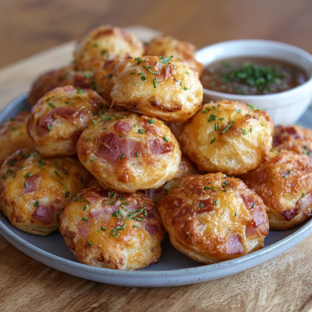 Ham & Cheese Puff Bites – Flaky, Cheesy & Irresistible