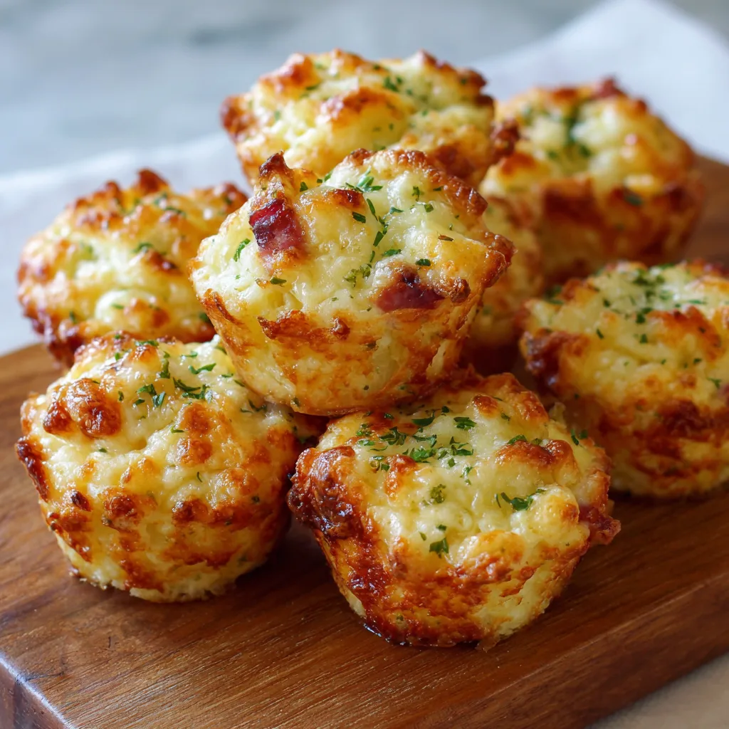 Ham and Cheese Cloud Muffins – Light, Fluffy & Cheesy
