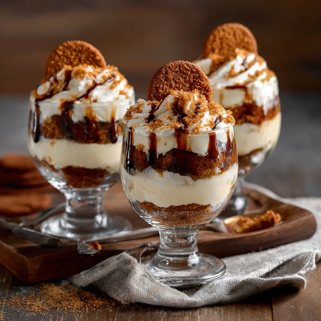 Holiday Gingerbread Tiramisu Parfaits – Festive, Creamy & No-Bake!