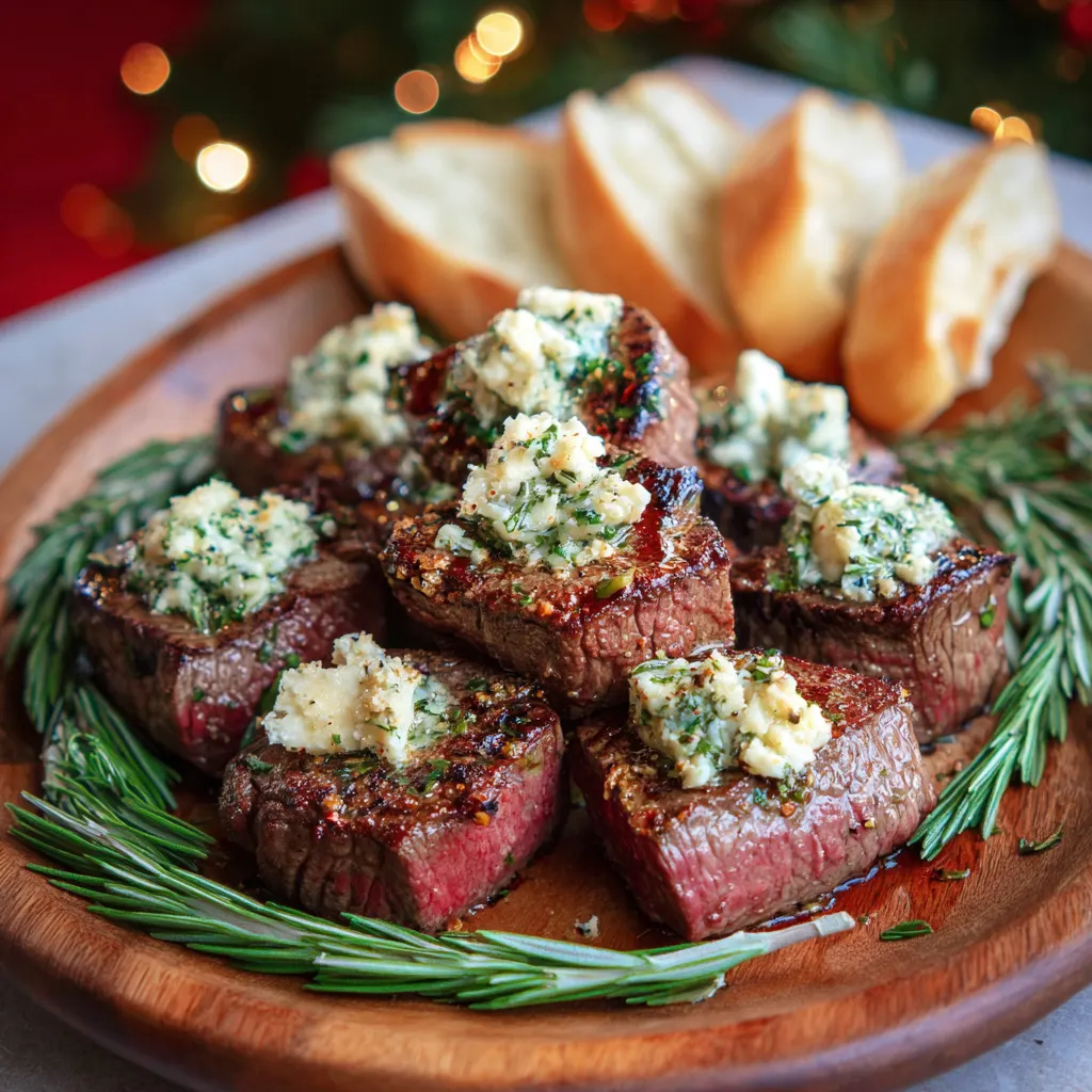 Holiday Herb Butter Steak Bites – Juicy & Flavorful