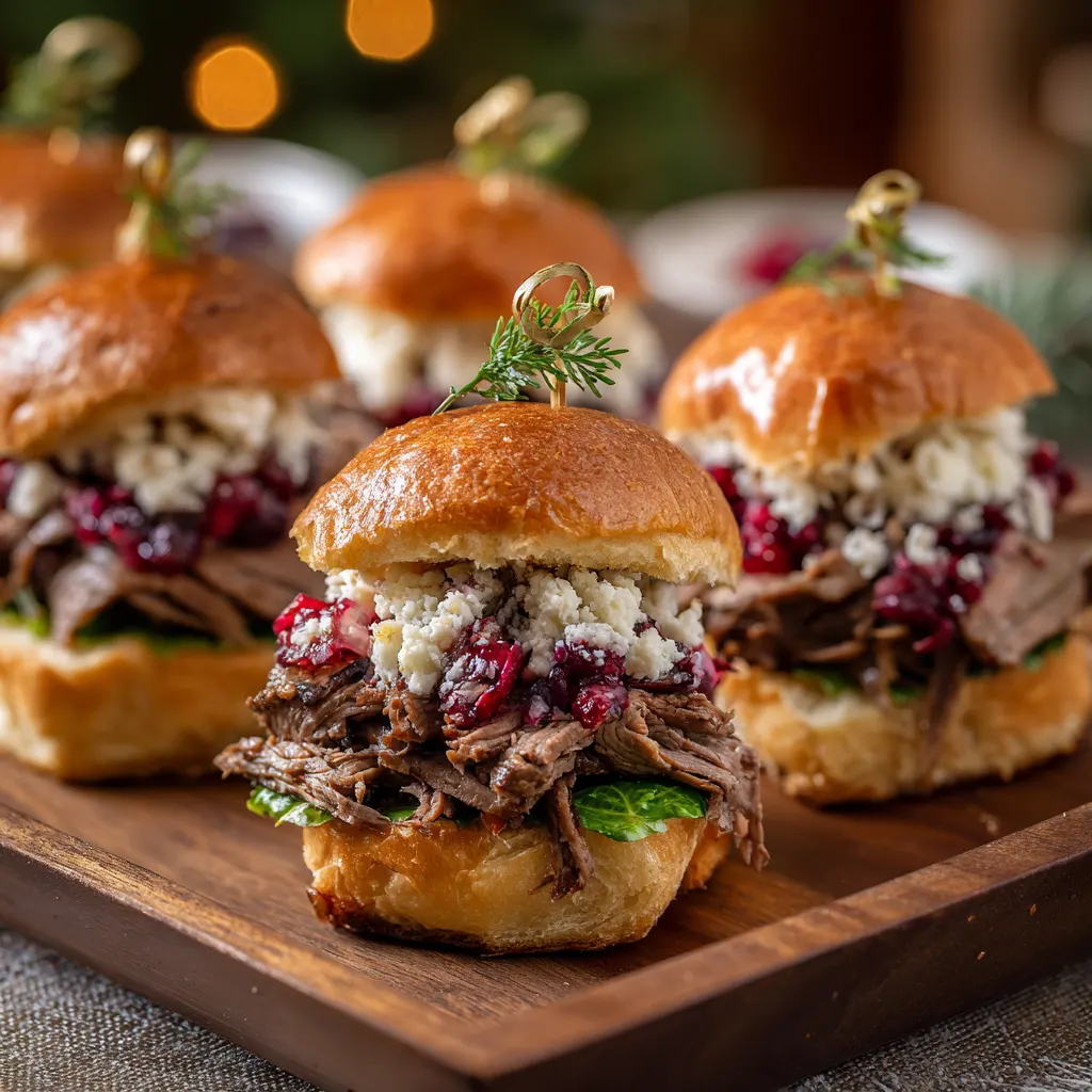 Holiday Roast Beef Sliders with Horseradish – Savory, Melty & Party-Perfect!