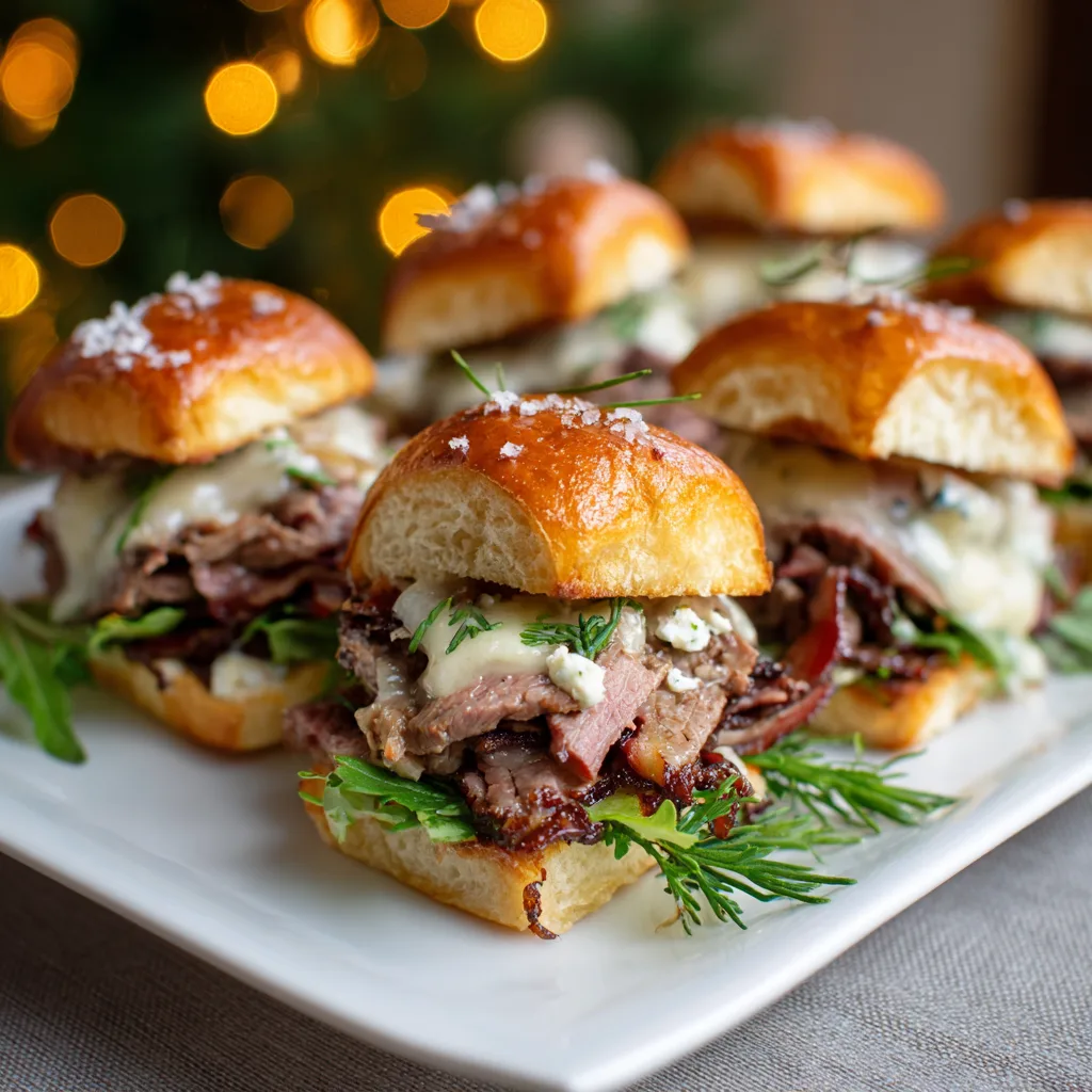 Holiday Roast Beef Sliders with Horseradish – Savory, Melty & Party-Perfect!