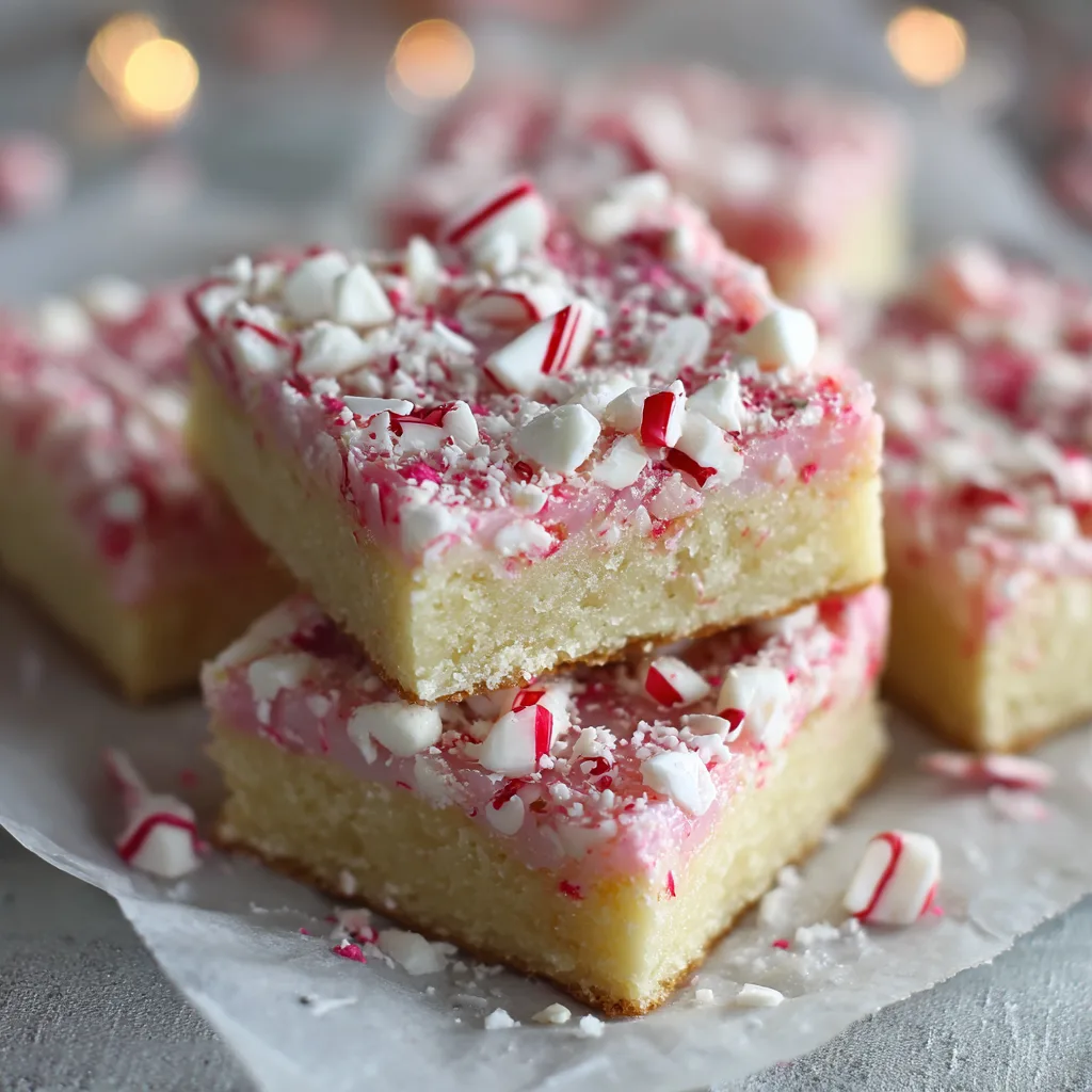 Peppermint Kiss Sugar Cookie Bars – Soft & Festive