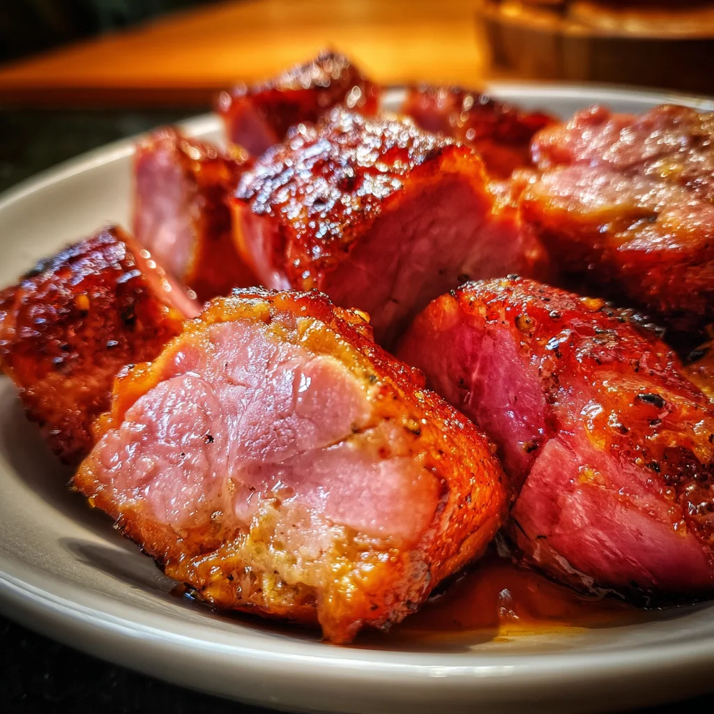 Sweet Glazed Ham Pieces – Sticky, Juicy & Irresistible