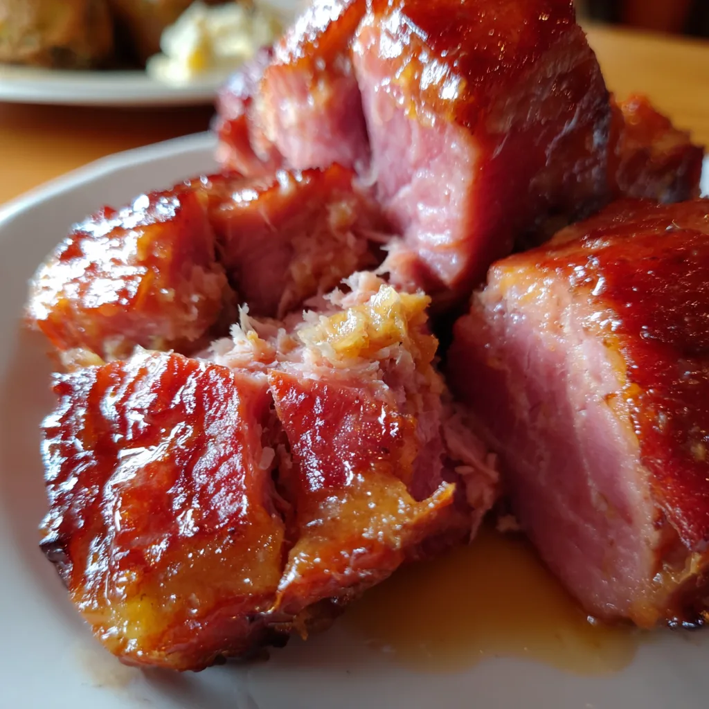 Sweet Glazed Ham Pieces – Sticky, Juicy & Irresistible