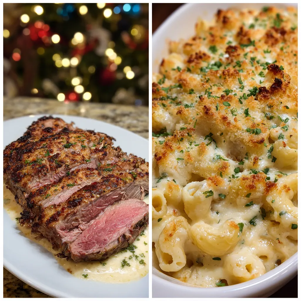 Ultra-Creamy Christmas Prime Rib Mac & Cheese