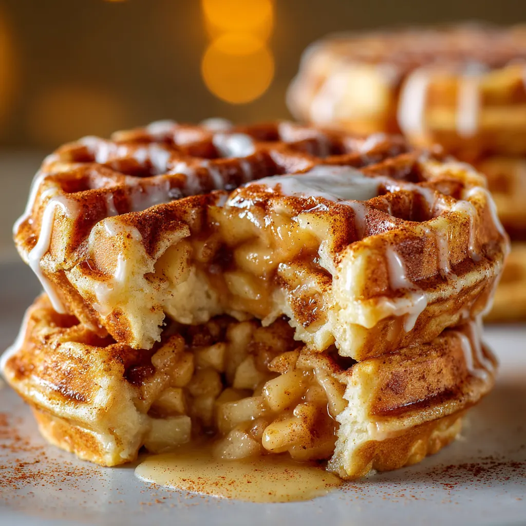 Apple Cinnamon Roll Waffle Recipe