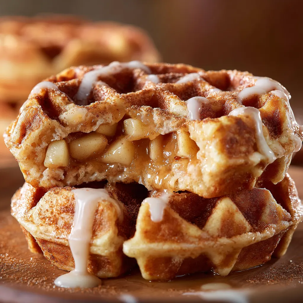 Apple Cinnamon Roll Waffle Recipe