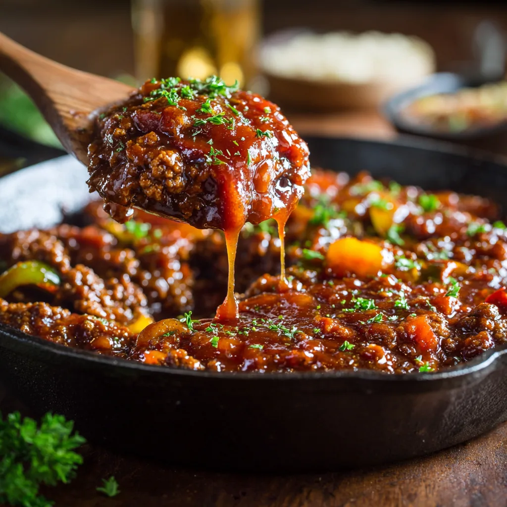 BBQ Sloppy Joe Skillet