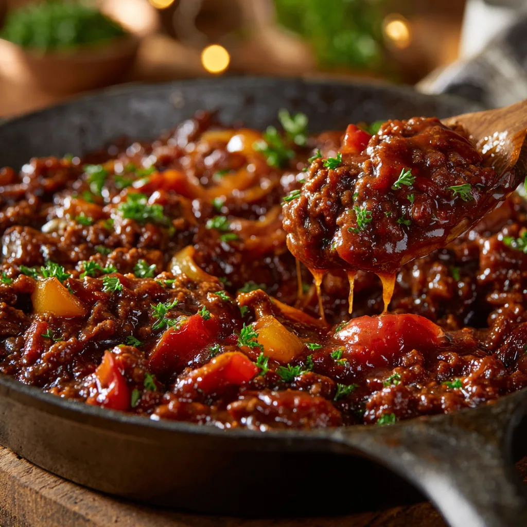 BBQ Sloppy Joe Skillet