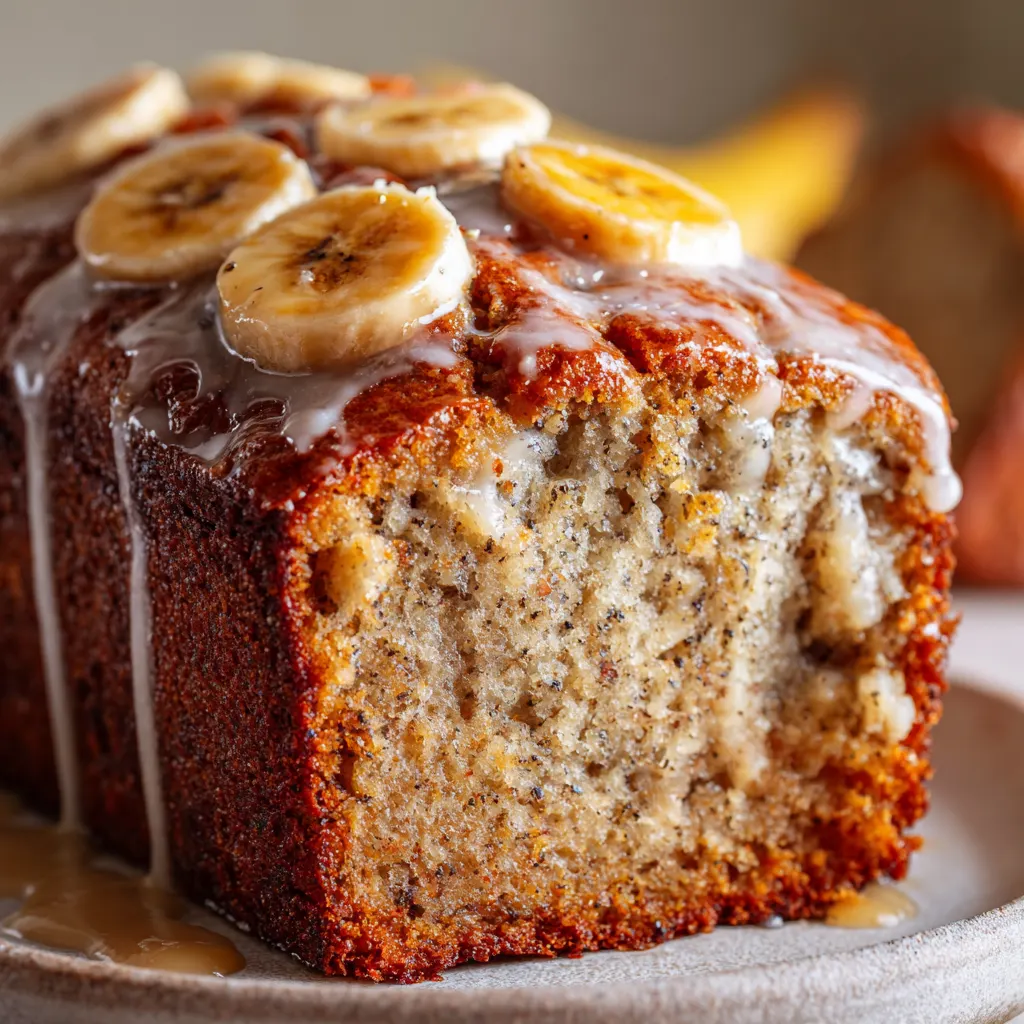 Banana Bread with Maple Butter Glaze – Moist, Sweet & Perfect for Breakfast