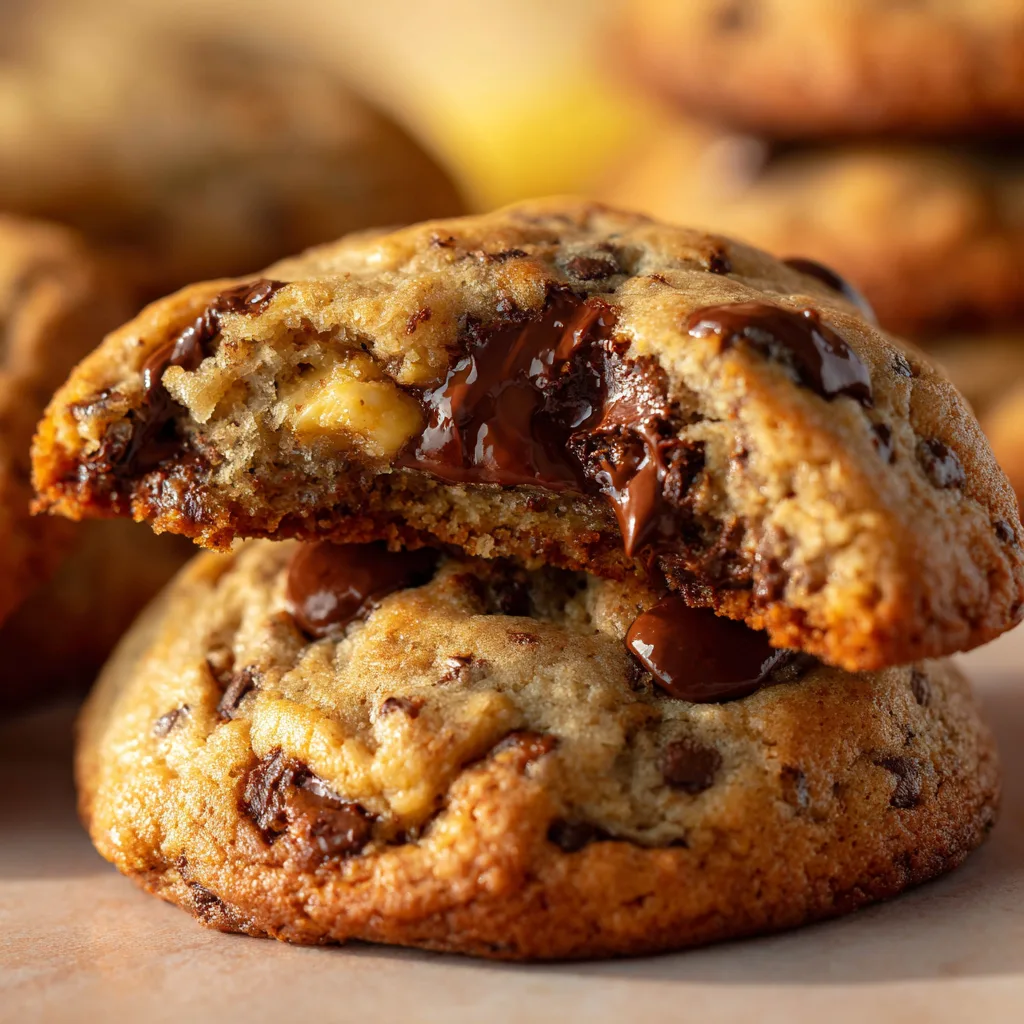 Banana Chocolate Chip Cookies