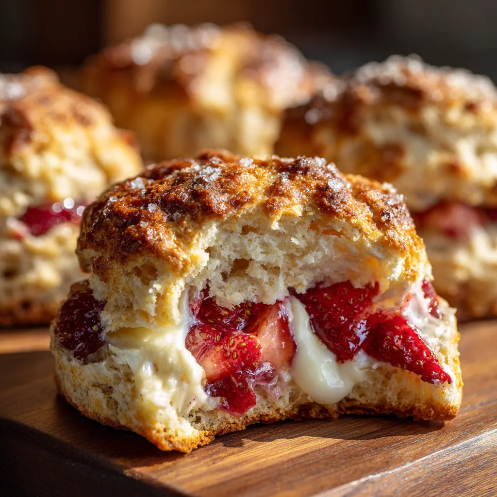 Best Strawberry Cream Cheese Biscuits