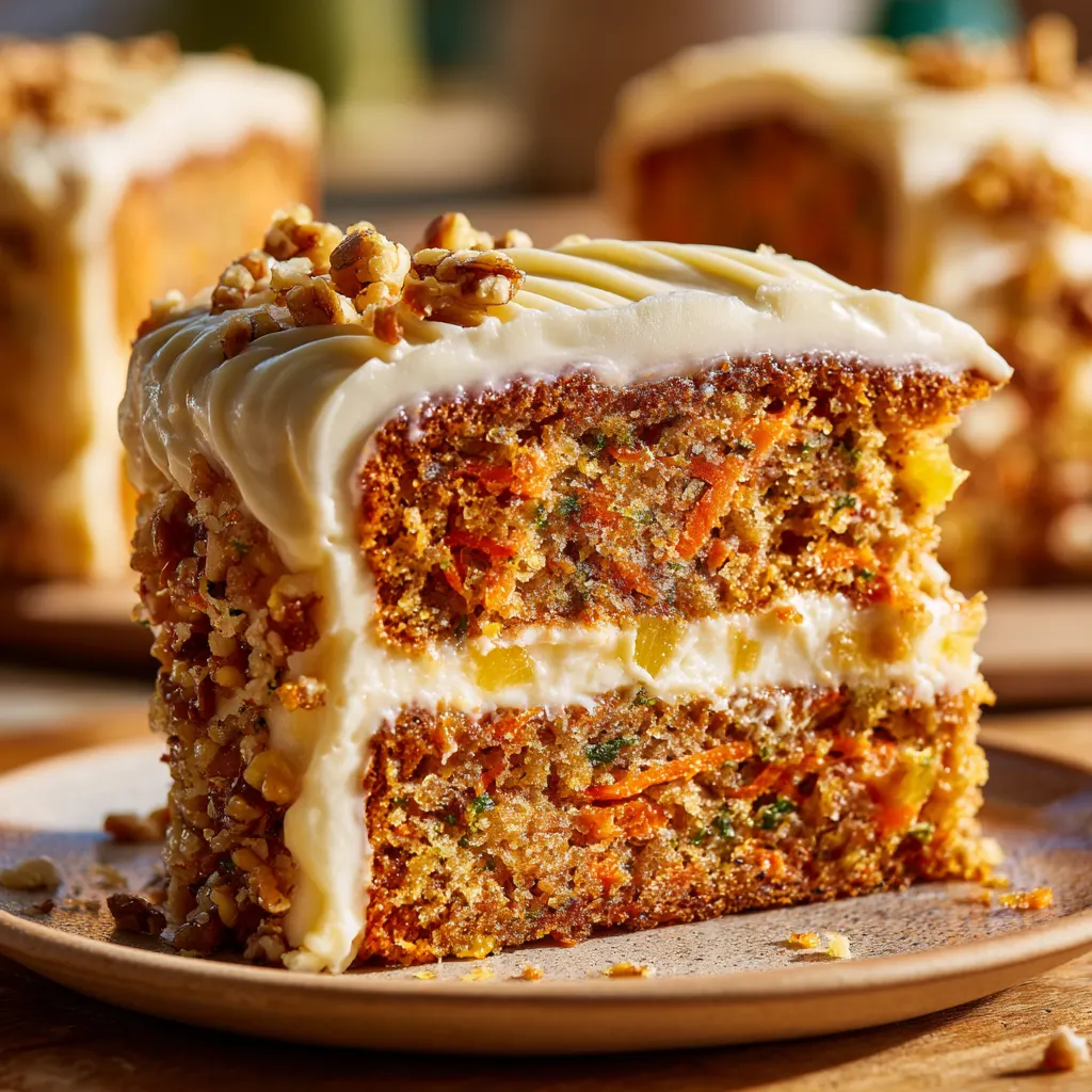 Carrot Cake with Pineapple Crush