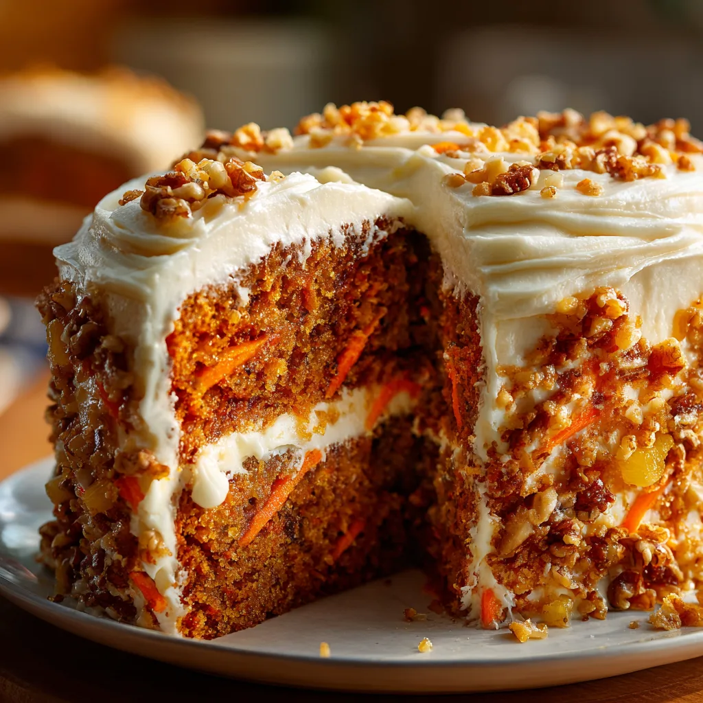 Carrot Cake with Pineapple Crush
