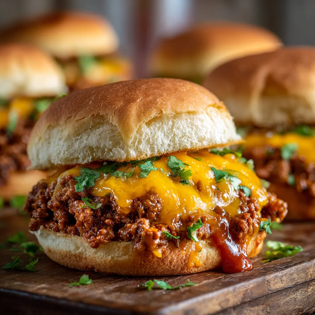 Cheesy Taco Sloppy Joes