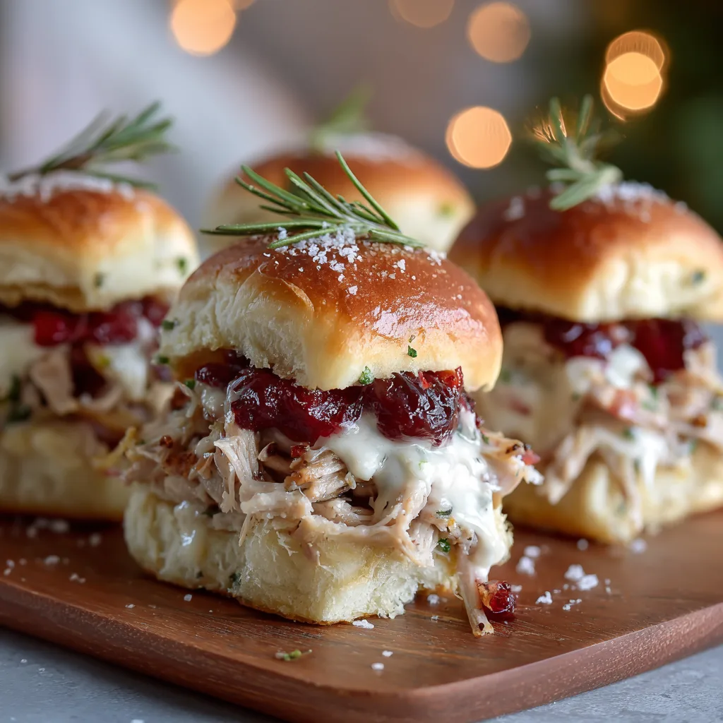 Christmas Cranberry Turkey Pot Pie Sliders – Festive, Cozy & Perfect for Holidays