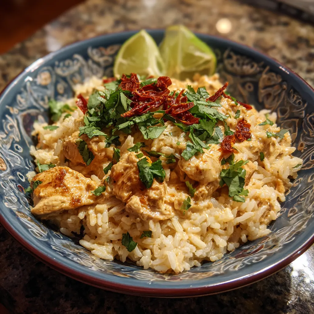 Crockpot Creamy Chipotle Chicken Rice – Bold, Creamy & So Easy