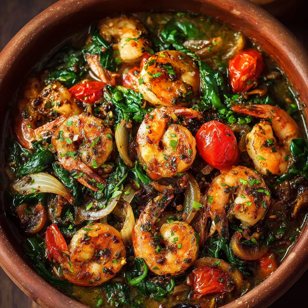 Mediterranean Spinach Shrimp Sauté – Light, Garlic & Ready Fast