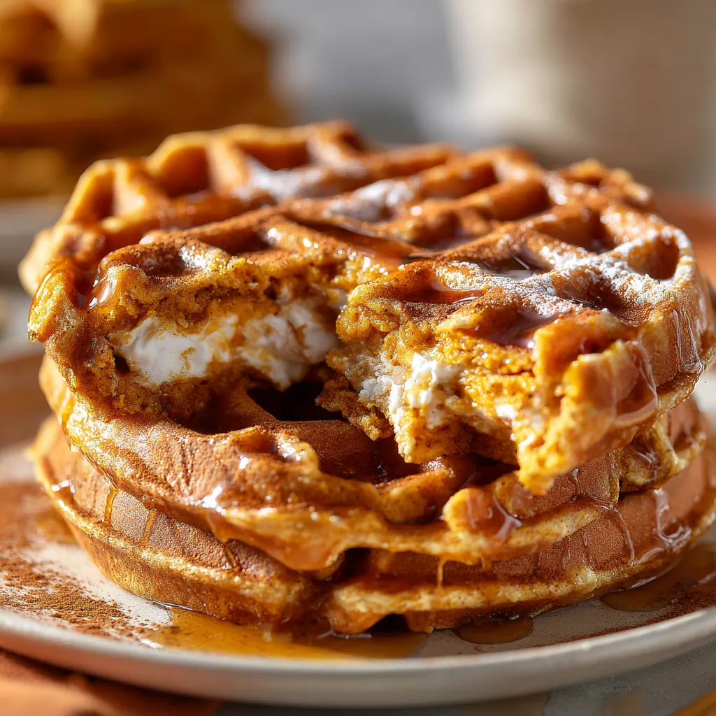 Pumpkin Spice Waffles – Warm, Cozy & Perfect for Fall Mornings