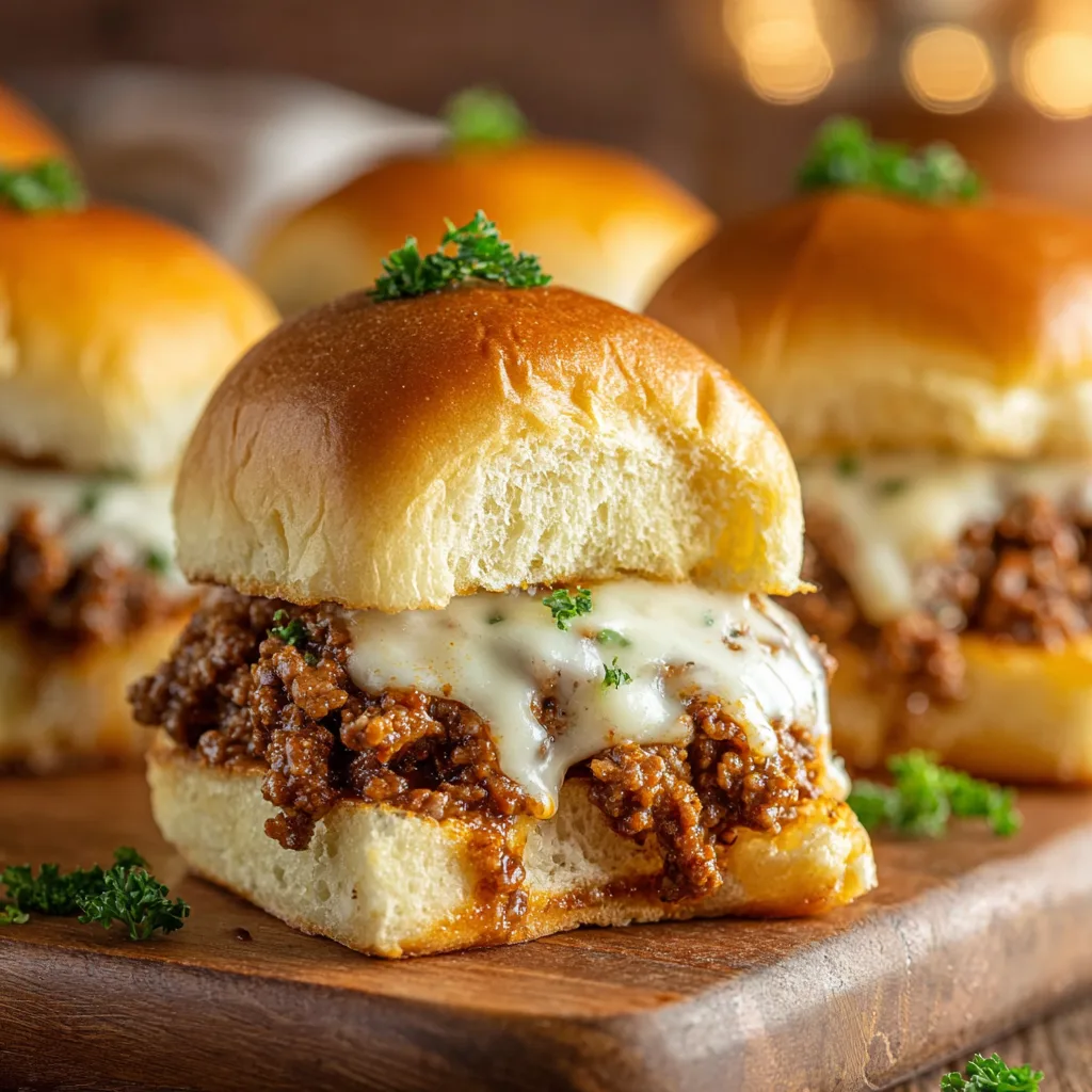 Sloppy Joes with Creamy Garlic Sauce Recipe
