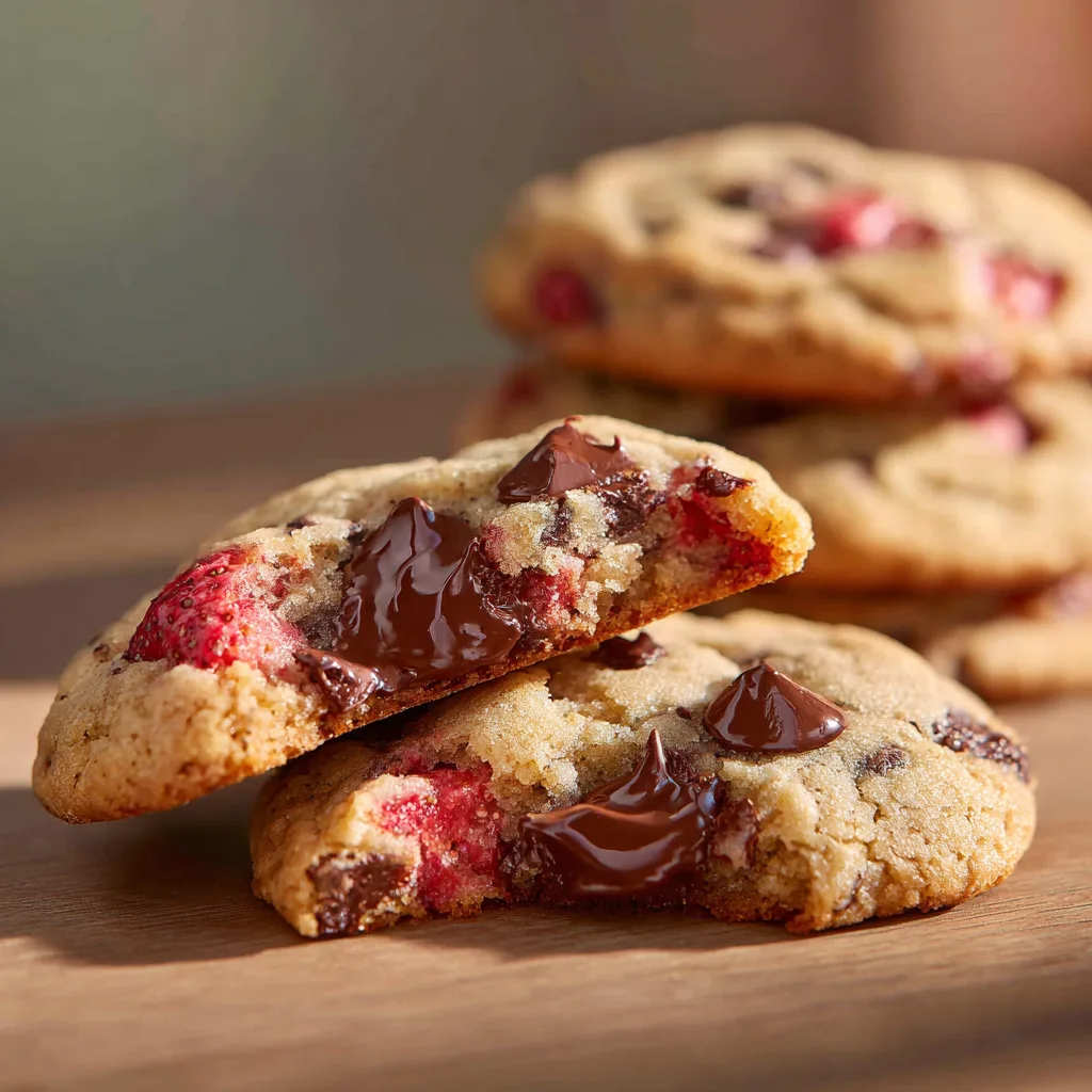 Strawberry Chocolate Chip Cookies