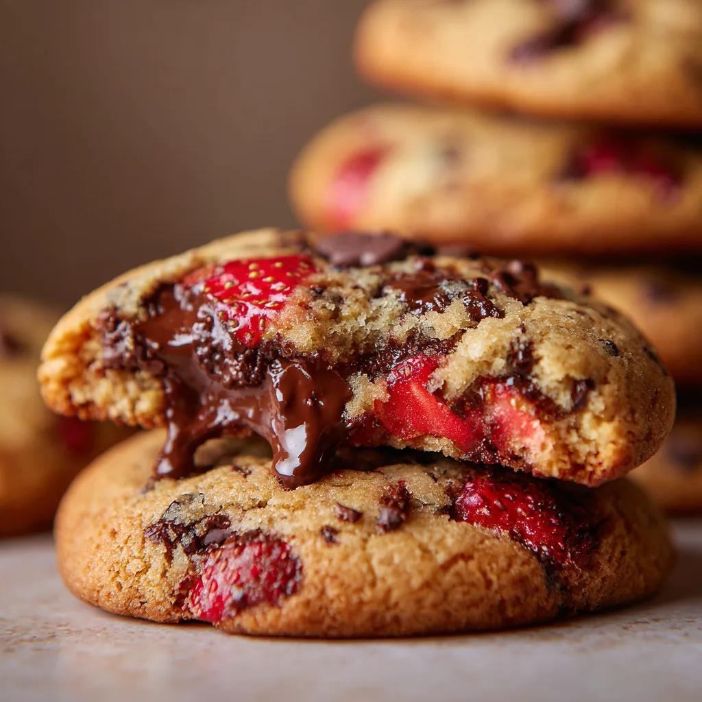 Strawberry Chocolate Chip Cookies
