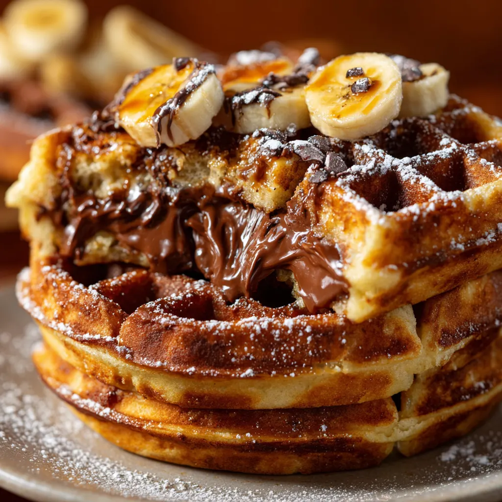 Banana Nutella Waffle